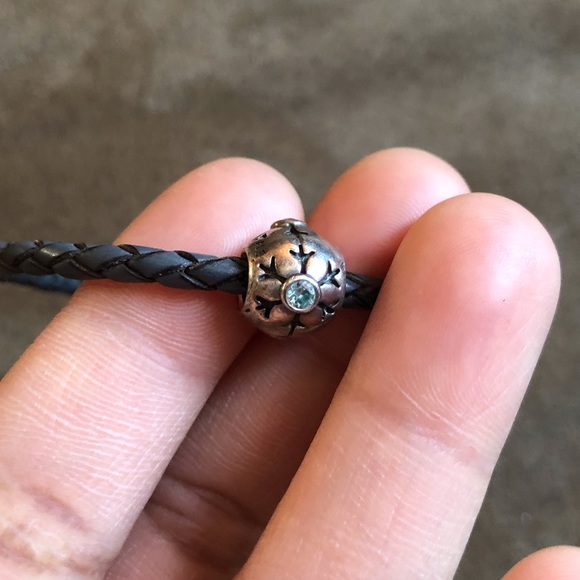 Pandora Leather Bracelet & Necklace Set with 7 Charms - Picture 11 of 14